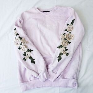 Floral Embroidered Sweatshirt